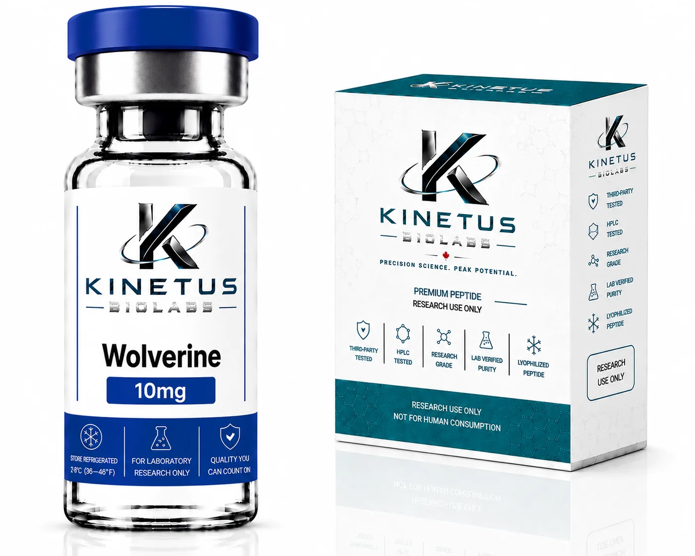 Wolverine Blend 10 mg vial and box